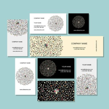 Kartvizit tasarımı, çiçek mandala