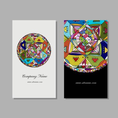 Kartvizit tasarımı, etnik mandala