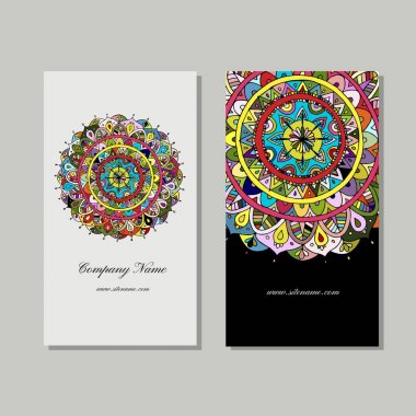 Kartvizit tasarımı, çiçek mandala