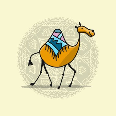 Tasarımınız için deve, kroki