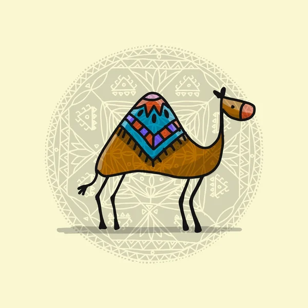 Camel, boceto para tu diseño — Archivo Imágenes Vectoriales