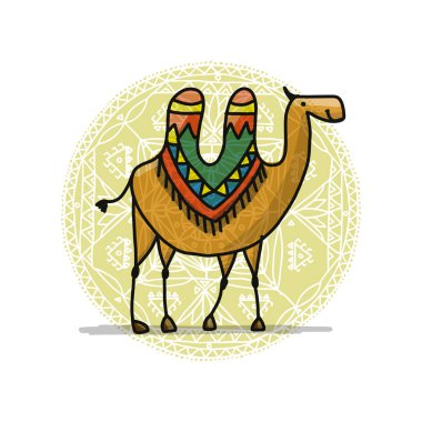 Tasarımınız için deve, kroki