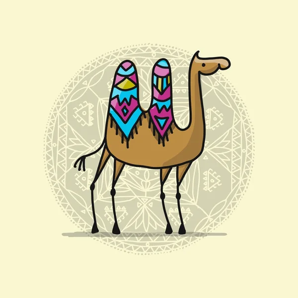 Camel, boceto para tu diseño — Archivo Imágenes Vectoriales