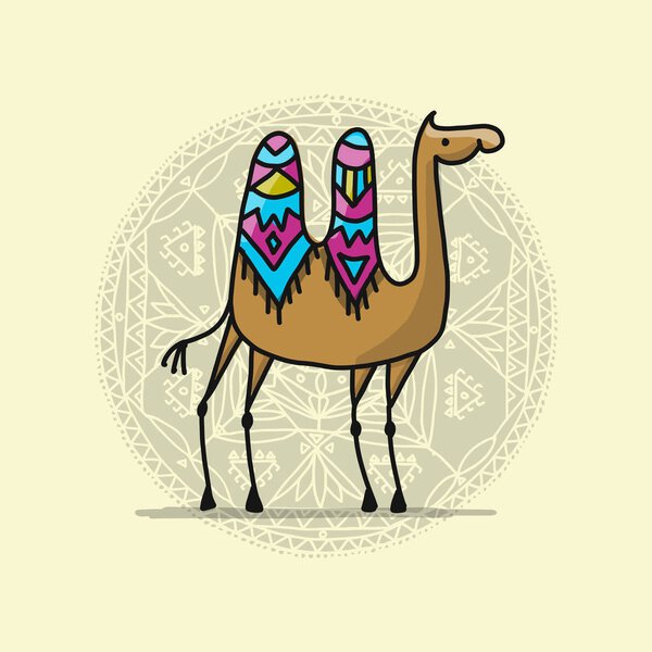 Camel, sketch for your design