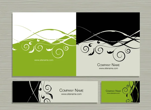 Diseño de tarjetas de felicitación, fondo floral — Vector de stock