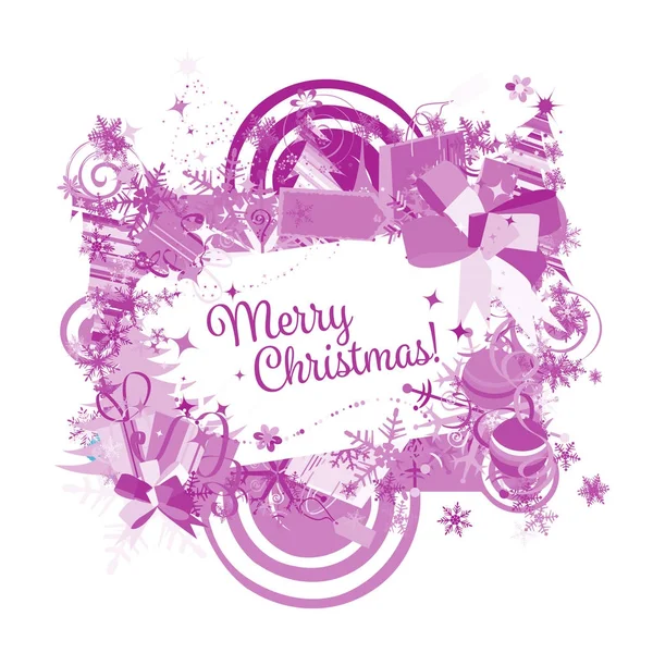 Christmas frame for your design — Stock Vector