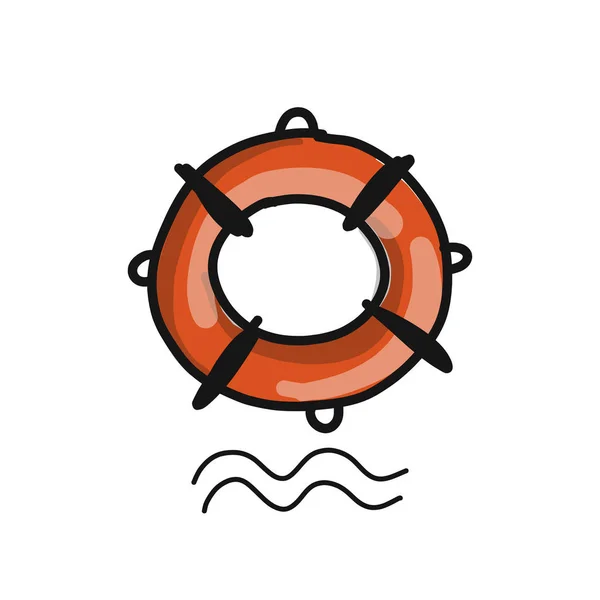 Lifebuoy, boceto para tu diseño — Vector de stock