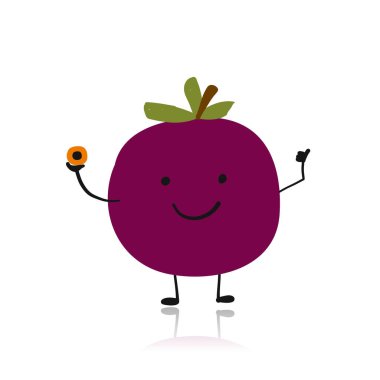 Passion fruit, tasarımınız için sevimli karakter