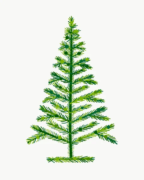 Weihnachtsbaum, Grußkarte für Ihr Design — Stockvektor