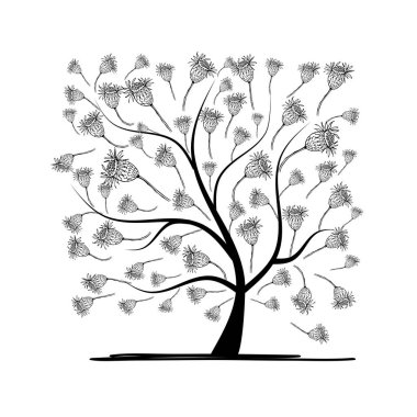 Sanat ağaç tasarımlarınız için kare