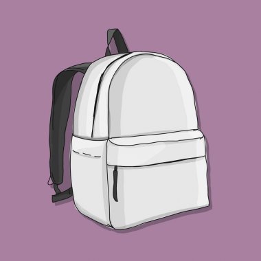 Sırt çantası mockup, tasarımınız için kroki