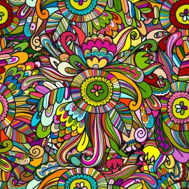 Çiçeksiz desen, tasarımın için çizim.