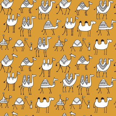 Deve karavan, tasarımınız için seamless modeli