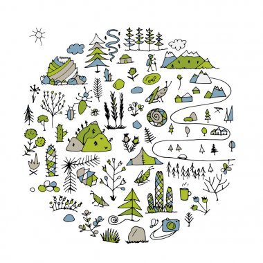 Vahşi alan, doğa arka plan tasarımınız için