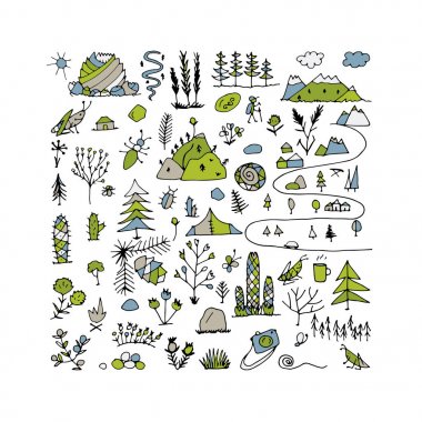 Vahşi alan, doğa arka plan tasarımınız için