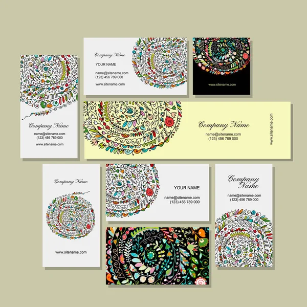 Kartvizit tasarım, çiçek arka plan