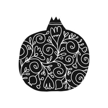 Tasarımınız için nar süslü, kroki