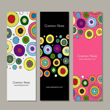 Afiş tasarımı, soyut daireler