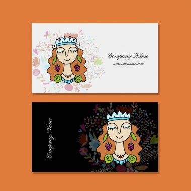 Kartvizit tasarım, çiçek peri