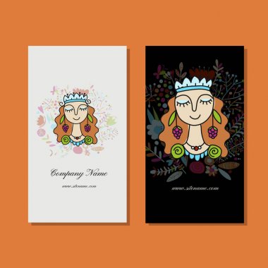 Kartvizit tasarım, çiçek peri