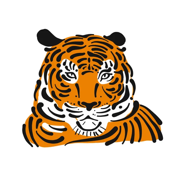 Tigre, boceto para tu diseño — Vector de stock