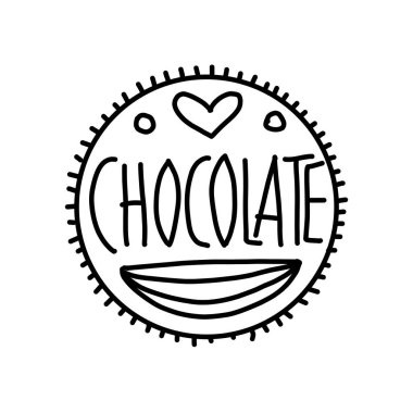 Çikolata, tasarımınız için sanat simgesi.