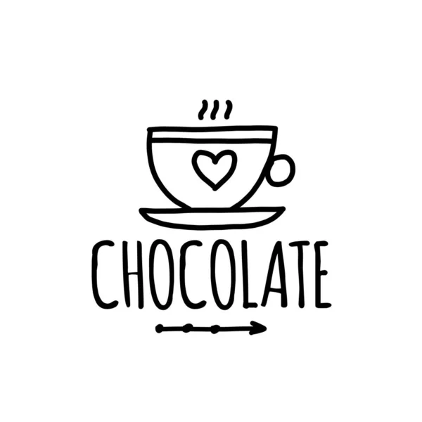 Çikolata, tasarımınız için sanat simgesi. — Stok Vektör