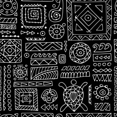 Etnik el yapımı süs. Tasarımınız için kusursuz desen. Polinezya tarzı