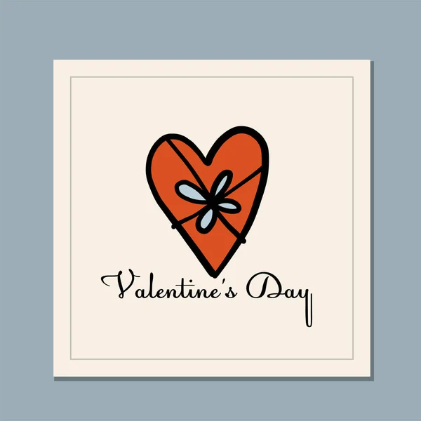 Sevgililer Günü tebrik kartı tasarımı. Aşk ve Düğün Sanatı — Stok Vektör