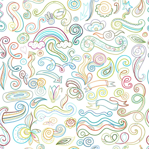 Swirl background, seamless pattern for your design — Stock Vector