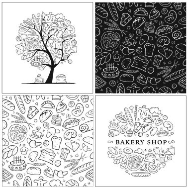 Fırın seti, logo ve desen tasarımınız için