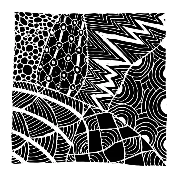 Zentangle ornement, croquis pour votre conception — Image vectorielle