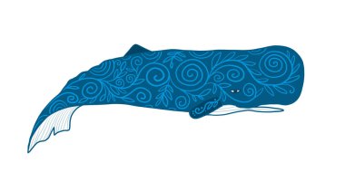 Etnik Süslü Vahşi Balina