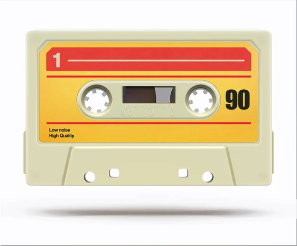 Vintage audio cassette — Stock Vector