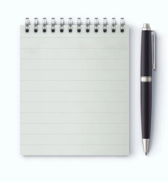 Spoel gebonden notebook — Stockvector