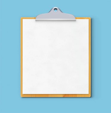 Pano ve boş kağıt