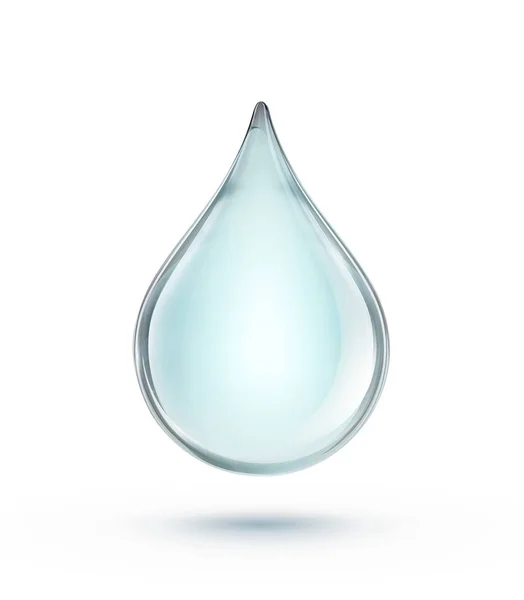 Gota de agua azul — Vector de stock