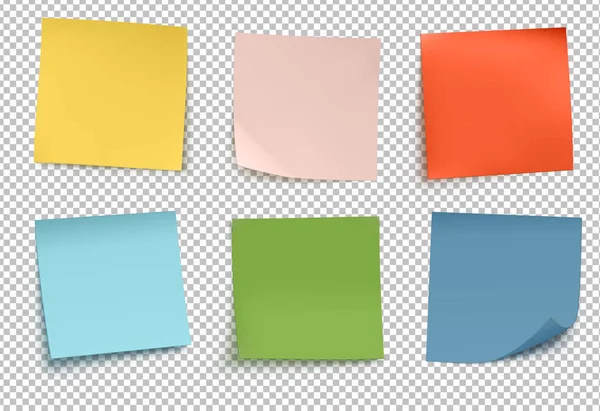 Multicolore post it notes — Image vectorielle