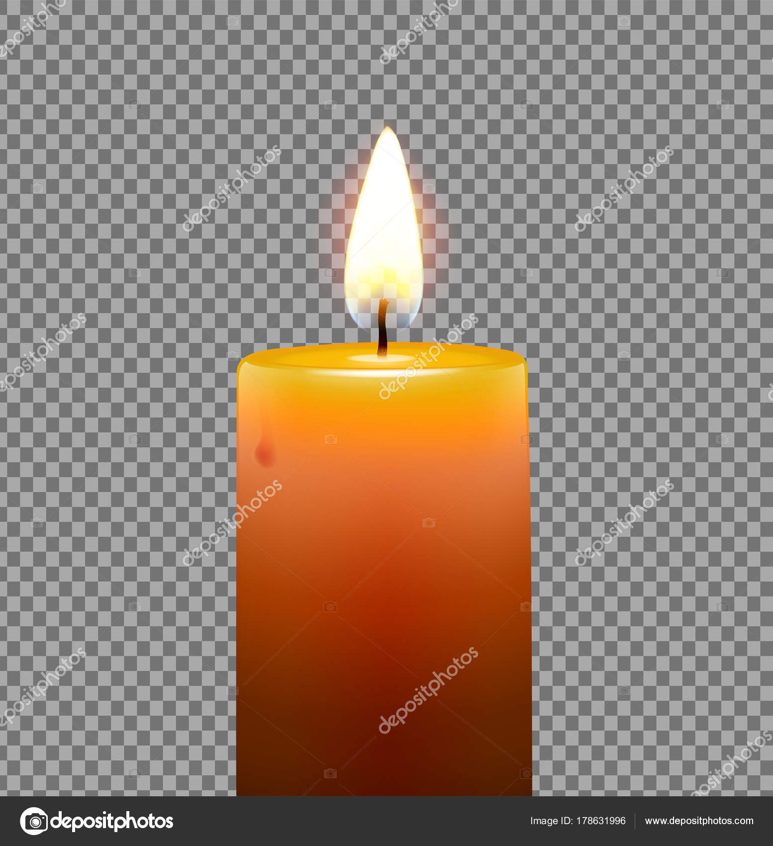 Golden yellow candle Stock Vector Image by ©ladyann 178631996