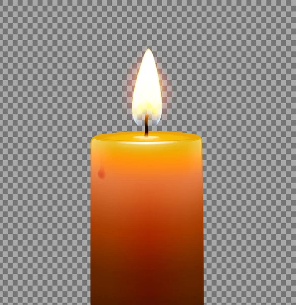 金黄蜡烛 — 图库矢量图片