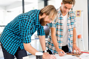 Masada iki Ofis çalışanları