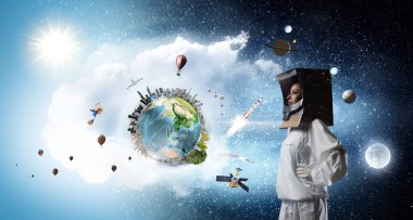 Alanı keşfetmeye rüyalar. Karışık teknik