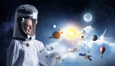 Alanı keşfetmeye rüyalar. Karışık teknik