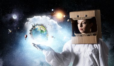 Alanı keşfetmeye rüyalar. Karışık teknik