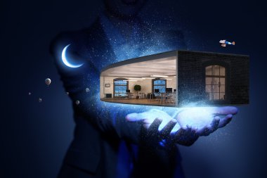 İç senin hayalini gerçekleştirmek. Karışık teknik