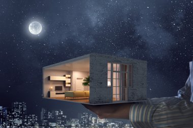 İç senin hayalini gerçekleştirmek. Karışık teknik