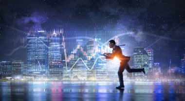 İş harekete geçti. Karışık teknik