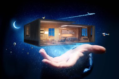 İç senin hayalini gerçekleştirmek. Karışık teknik