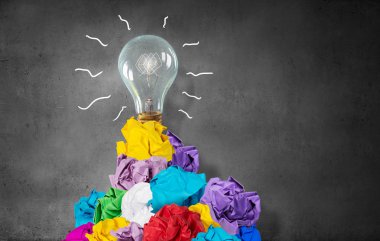 Yaratıcı ve seçkin bir fikir. Karışık teknik