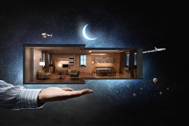 İç senin hayalini gerçekleştirmek. Karışık teknik